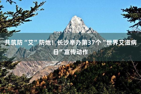 共筑防“艾”防地！长沙举办第37个“世界艾滋病日”宣传动作